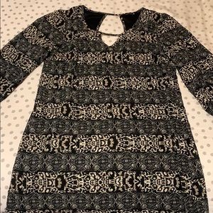 Black and Tan leopard dress